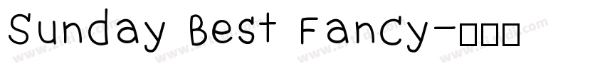 Sunday Best Fancy字体转换